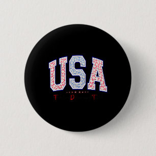 Badge Rond 5 Cm Liberté Démocratie Vérité États-Unis Anti-trump 4