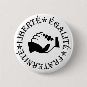 Badge Rond 5 Cm Liberté, égalité, fraternité