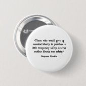 Badge Rond 5 Cm Liberté essentielle (Devant & derrière)