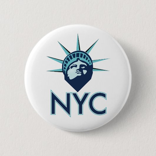 Badge Rond 5 Cm Liberté NYC (Devant)