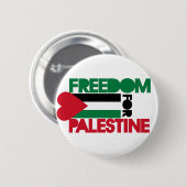 Badge Rond 5 Cm Liberté pour la Palestine (Devant & derrière)