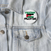 Badge Rond 5 Cm Liberté pour la Palestine (En situation)