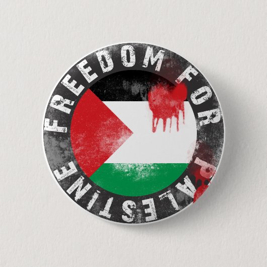 Badge Rond 5 Cm Liberté pour la Palestine (Devant)