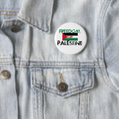 Badge Rond 5 Cm Liberté pour la Palestine (En situation)