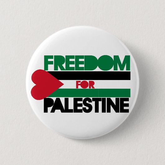 Badge Rond 5 Cm Liberté pour la Palestine (Devant)