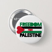 Badge Rond 5 Cm Liberté pour la Palestine (Devant & derrière)
