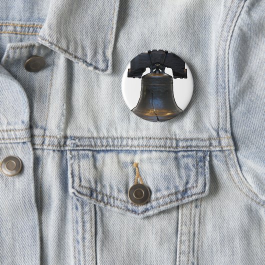 Badge Rond 5 Cm Liberty Bell (En situation)