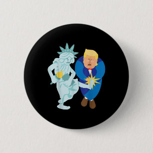 Badge Rond 5 Cm Liberty lance Trump 2020 Election Anti Donald