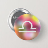 Badge Rond 5 Cm Libra (Devant & derrière)