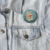 Badge Rond 5 Cm Librairie Retro Grunge (En situation)