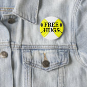 BADGE ROND 5 CM , LIBRE, ÉTREINT (En situation)