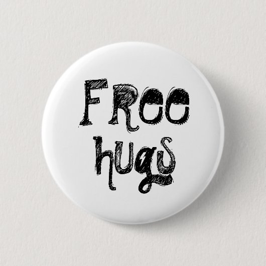 Badge Rond 5 Cm Libre, étreintes (Devant)