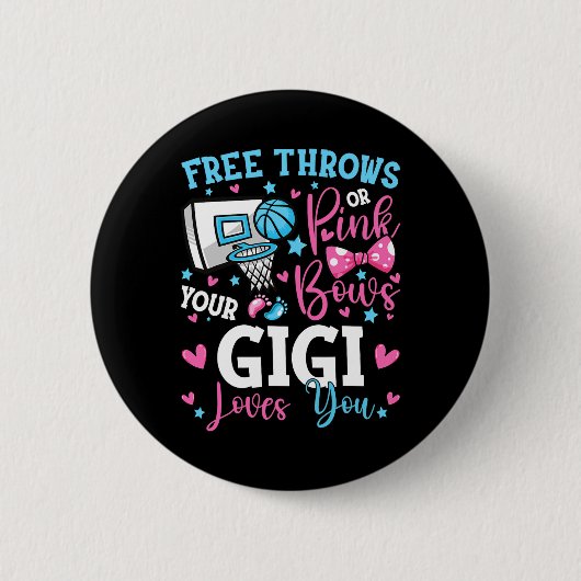 Badge Rond 5 Cm Libre Jeu ou des vaches roses Gigi vous aime Gende (Devant)