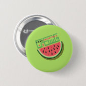 BADGE ROND 5 CM LIBRE PASTÈQUE PALESTINE (Devant & derrière)