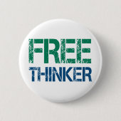 Badge Rond 5 Cm libre penseur (Devant)