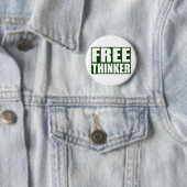 Badge Rond 5 Cm Libre penseur (En situation)
