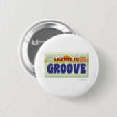 Badge Rond 5 Cm Licence pour Groove Fun Logo Design (Devant & derrière)
