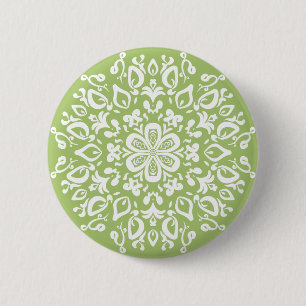 Badge Rond 5 Cm Lichen Mandala