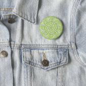 Badge Rond 5 Cm Lichen Mandala (En situation)