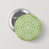 Badge Rond 5 Cm Lichen Mandala (Devant & derrière)