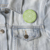 Badge Rond 5 Cm Lichen Mandala (En situation)