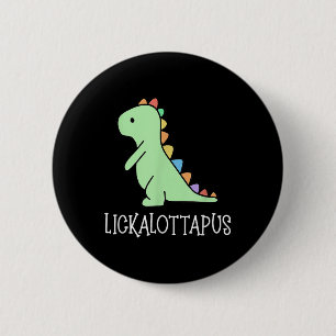 Badge Rond 5 Cm Lickalottapus Funny Lesbian Lgbtq Pride, Funny Hum
