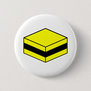 Badge Rond 5 Cm Licorice All Sort - Jaune et Noir