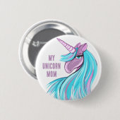 Badge Rond 5 Cm Licorne (Devant & derrière)