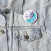 Badge Rond 5 Cm Licorne (En situation)