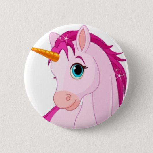 Badge Rond 5 Cm Licorne (Devant)