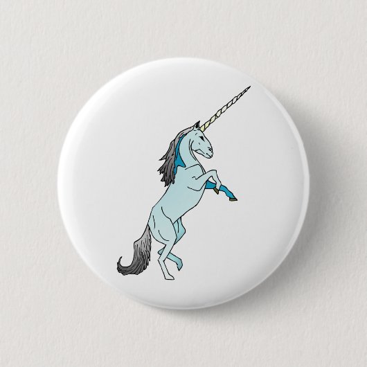 Badge Rond 5 Cm Licorne (Devant)
