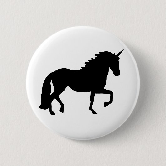 Badge Rond 5 Cm Licorne (Devant)