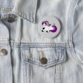 Badge Rond 5 Cm Licorne asexuelle (En situation)