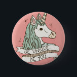 Badge Rond 5 Cm Licorne Button 5,7 cm<br><div class="desc">Licorne Button 5, 7 cm.</div>