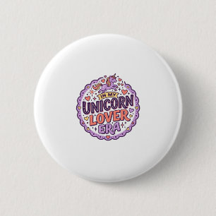 Badge Rond 5 Cm Licorne Dans Mon Ère d'Amant de Licorne Marchandis