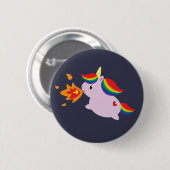 Badge Rond 5 Cm Licorne de Feu-Respiration (Devant & derrière)