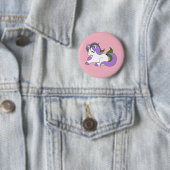 Badge Rond 5 Cm Licorne de Genderqueer (En situation)