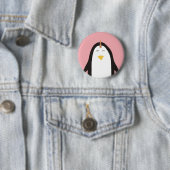 Badge Rond 5 Cm Licorne de pingouin (En situation)