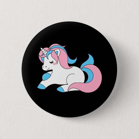 Badge Rond 5 Cm Licorne de transport (Devant)
