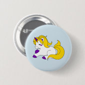 Badge Rond 5 Cm Licorne d'Intersex (Devant & derrière)