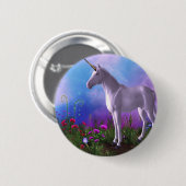 Badge Rond 5 Cm Licorne majestueuse (Devant & derrière)