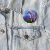 Badge Rond 5 Cm Licorne majestueuse (En situation)