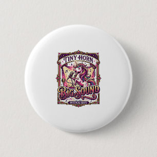 Badge Rond 5 Cm Licorne Petite Corne Gros Son Stylé Merch Design_1