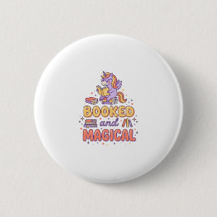 Badge Rond 5 Cm Licorne Réservée et Impression Magique Prête Fond