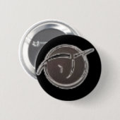 Badge Rond 5 Cm Licorne rose invisible (Devant & derrière)