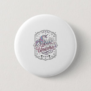 Badge Rond 5 Cm Licorne Zodiaque Licorne Drôle Cadeau Mignon Conce