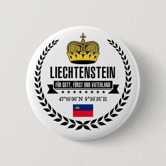 Badge Rond 5 Cm Liechtenstein (Devant)