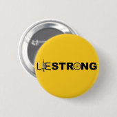 Badge Rond 5 Cm LIESTRONG - Lance Armstrong (Devant & derrière)