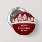 Badge Rond 5 Cm Lieu de l'entreprise Noël Nom de la fête Bouton de (Devant & derrière)