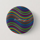 Badge Rond 5 Cm Ligne Abstraite cool de Wavy art Thunder_Cove (Devant)